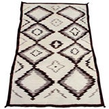 Lovely Three Toned Undyed Wool Navajo Scatter Rug