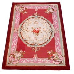 Antique Aubusson Scatter Rug