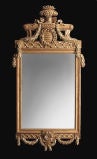 A Fine Swedish Neoclassical Carved Gilt Wood Mirror