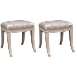 A Pair of Swedish Neoclassical Stools