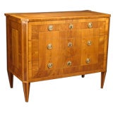 A Rare Swedish Neoclassical Elm Parquetry Commode A Rare Swedish Neoclassical Elm Parquetry Commode