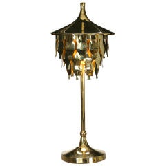 A Swedish Brass Lamp by Aneta
