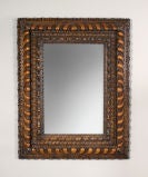 An Italian Baroque Walnut Rectangular Mirror