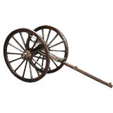 A French Wood and Iron Model of a Gun Carriage