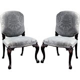 PAIR OF GEORGE III MAHOGANY SIDE CHAIRS