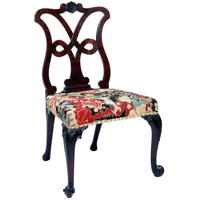 A Mahogany Loop Back Side Chair For Sale