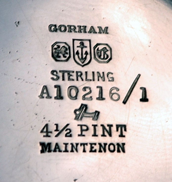 Maintenon Sterling Silver Water Pitcher GORHAM 1927 1