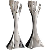 Used Maureen & Michael Banner Sterling Silver Candleholders