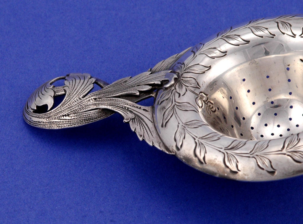 Sterling Silver F. WALTER LAWRENCE STERLING TEA STRAINER