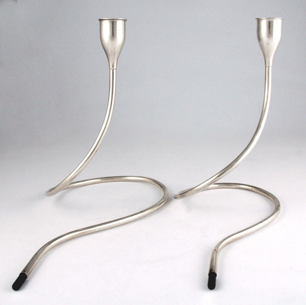 Sterling Silver Marion Anderson Noyes  For Towle Sterling Candlesticks 1957