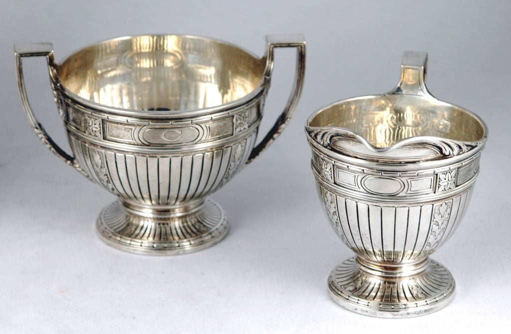 Antique Tiffany Sterling Silver Set 1909 Beaux Arts 138ozs. 5