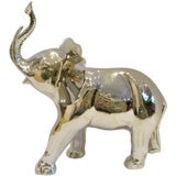 Vintage Polished Nickel Elephant