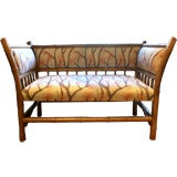 Vintage Bamboo Settee