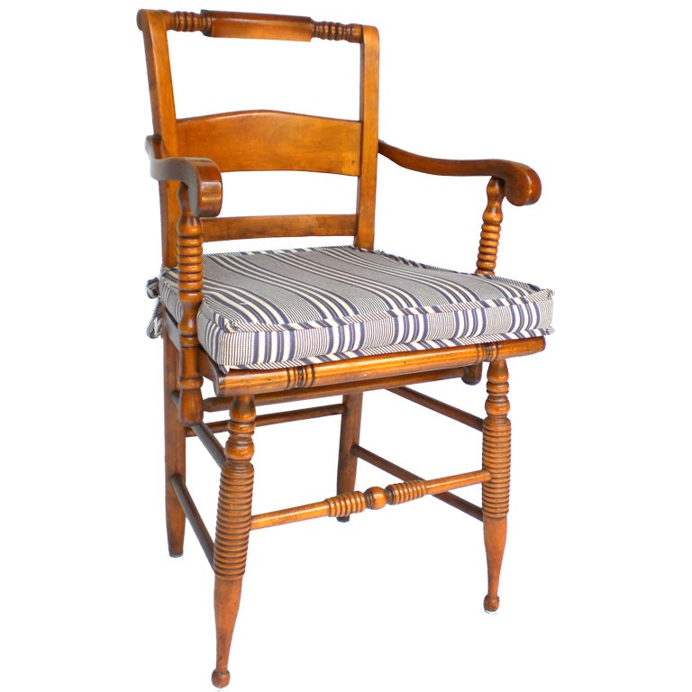 Set of 8 American Hitchcock Dining Chairs at 1stDibs