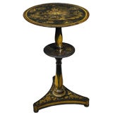 Antique Regency chinoiserie tilt top table