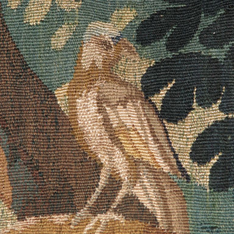 18th Century and Earlier Pair of Antwerp Verdure Tapestry Panels