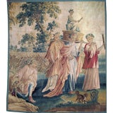 French Aubusson Tapestry, "A Harvest Celebration"