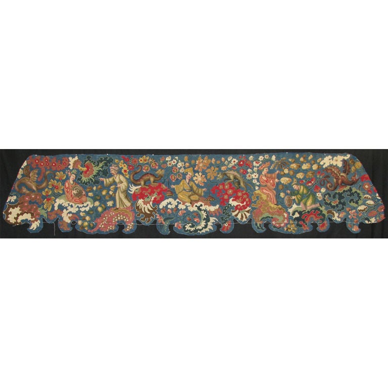 Chinoiserie Needlepoint Panel