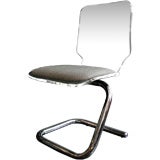 1960
s Lucite and Chrome Desk Chair
