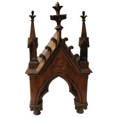 Wooden Detail Model of a Gothic Church - 19th Century French