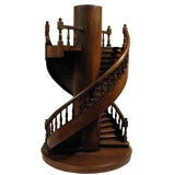 French Architectural Model of a Double Staircase