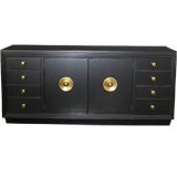 Paul Frankl Credenza with Round Brass Pulls