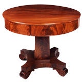 American Neo Classic circular top center or library table