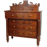 Antique American  Neo Classic mahogany chest of drawers