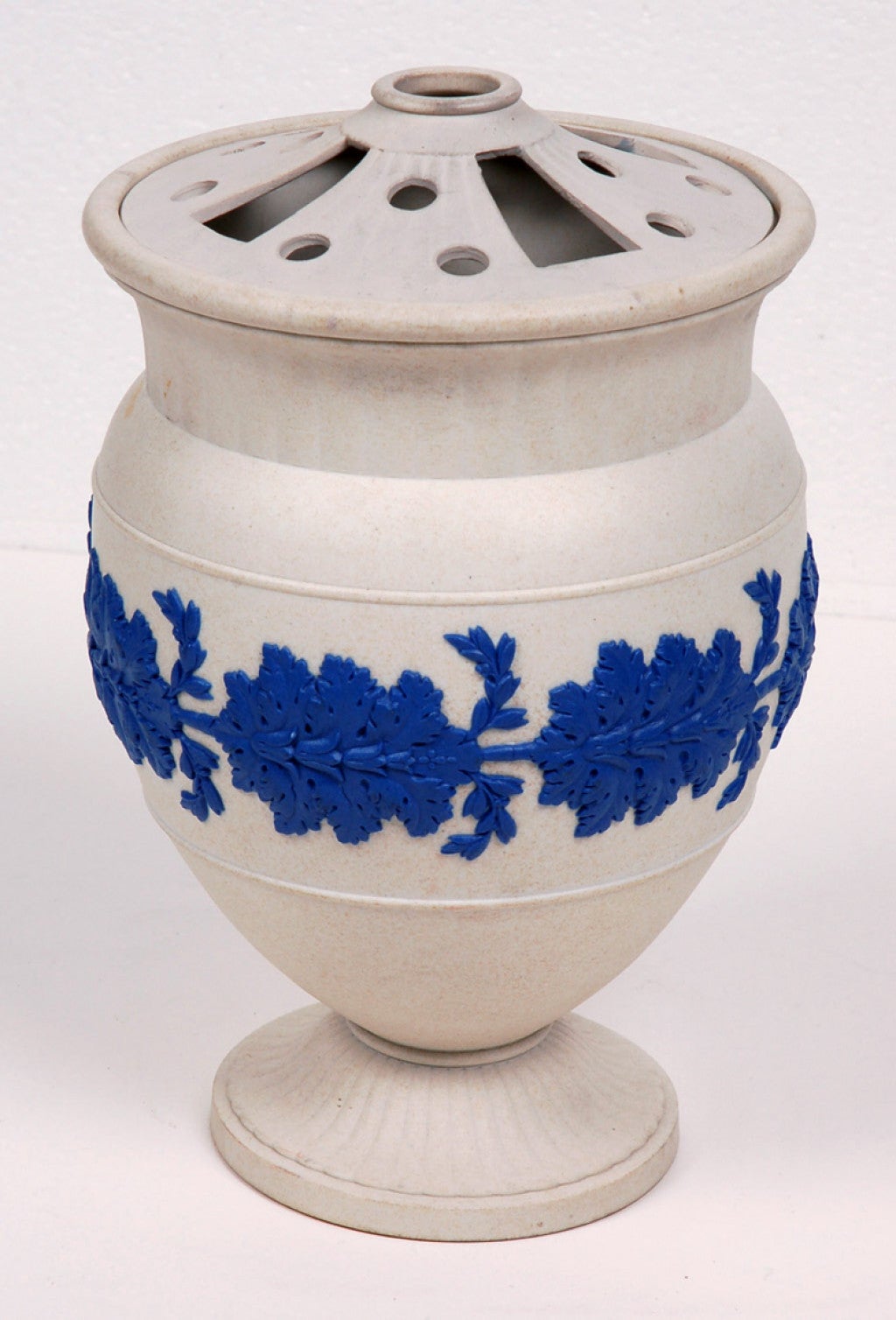 Salt glazed stoneware bough pot