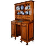 Dutch mahogany and curly maple  clerk’s cabinet