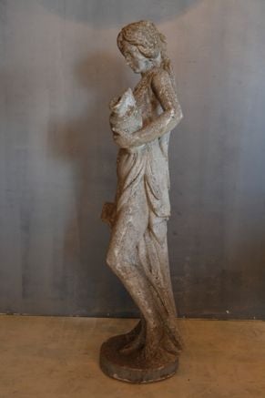 Cast Stone Statue of Woman For Sale 4