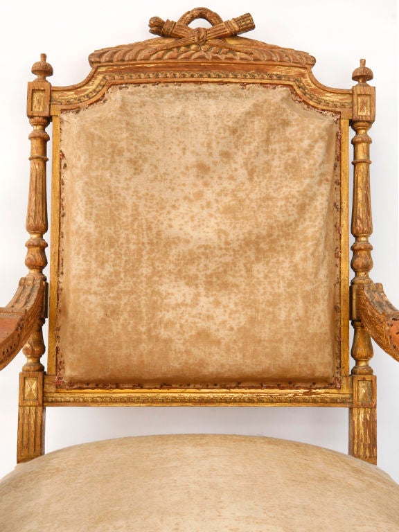 18th Century and Earlier Louis XVI Arm chair For Sale