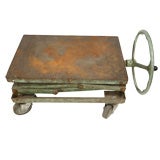 Antique Industrial Scissor Cart