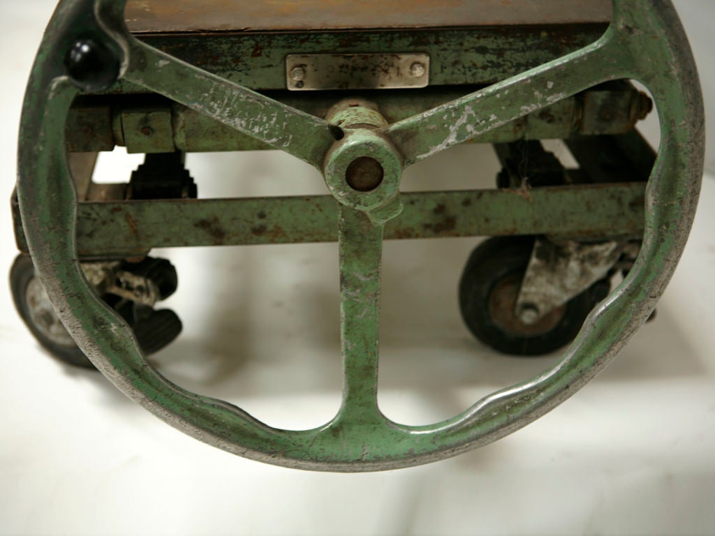 19th Century Industrial Scissor Cart For Sale