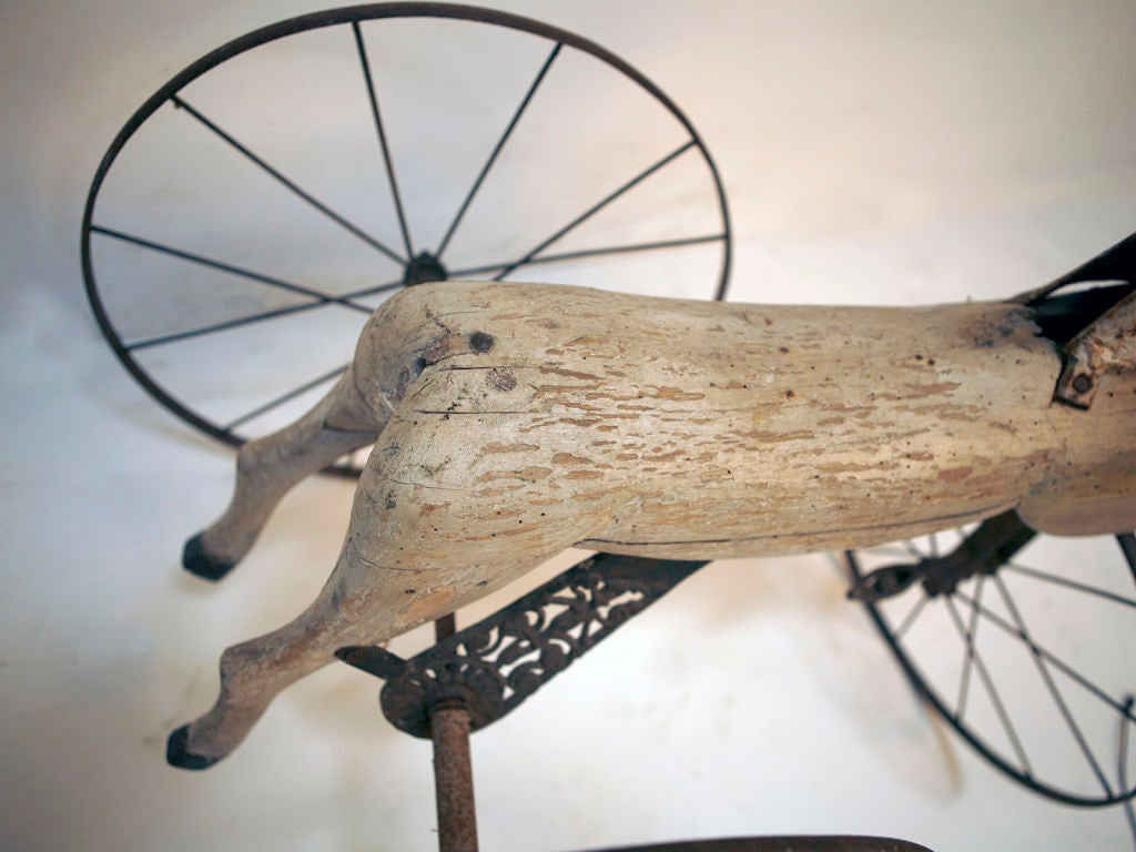 19th Century Wooden Horse Tricycle For Sale