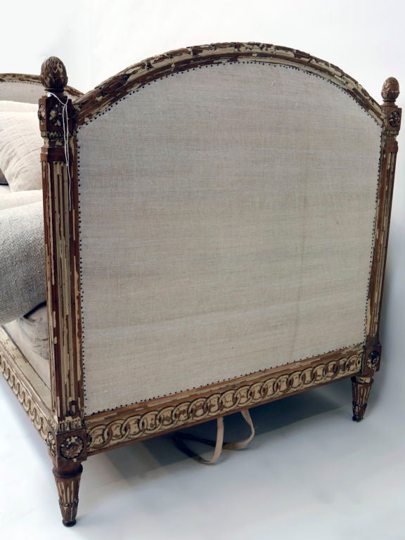 Wood Antique French Louis XVI Daybed