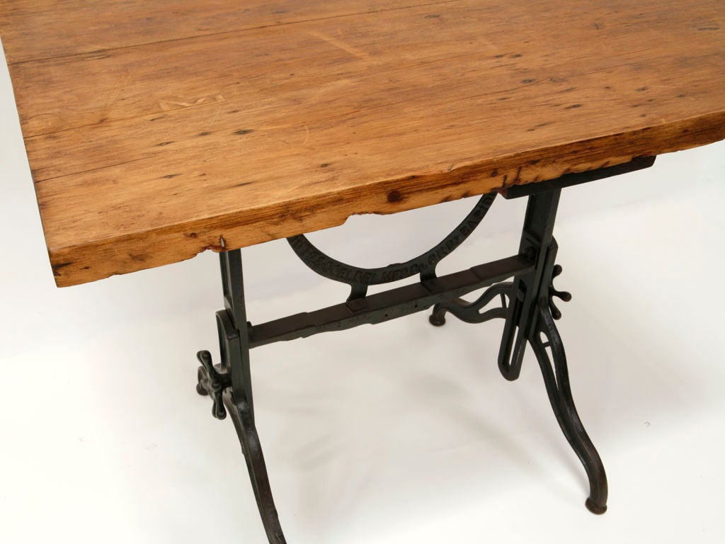 Antique Drafting Table by Fritz and Goeldel Mfg. Co. at 1stDibs
