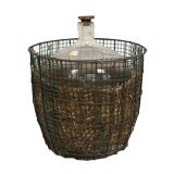 Antique French Wine Basket