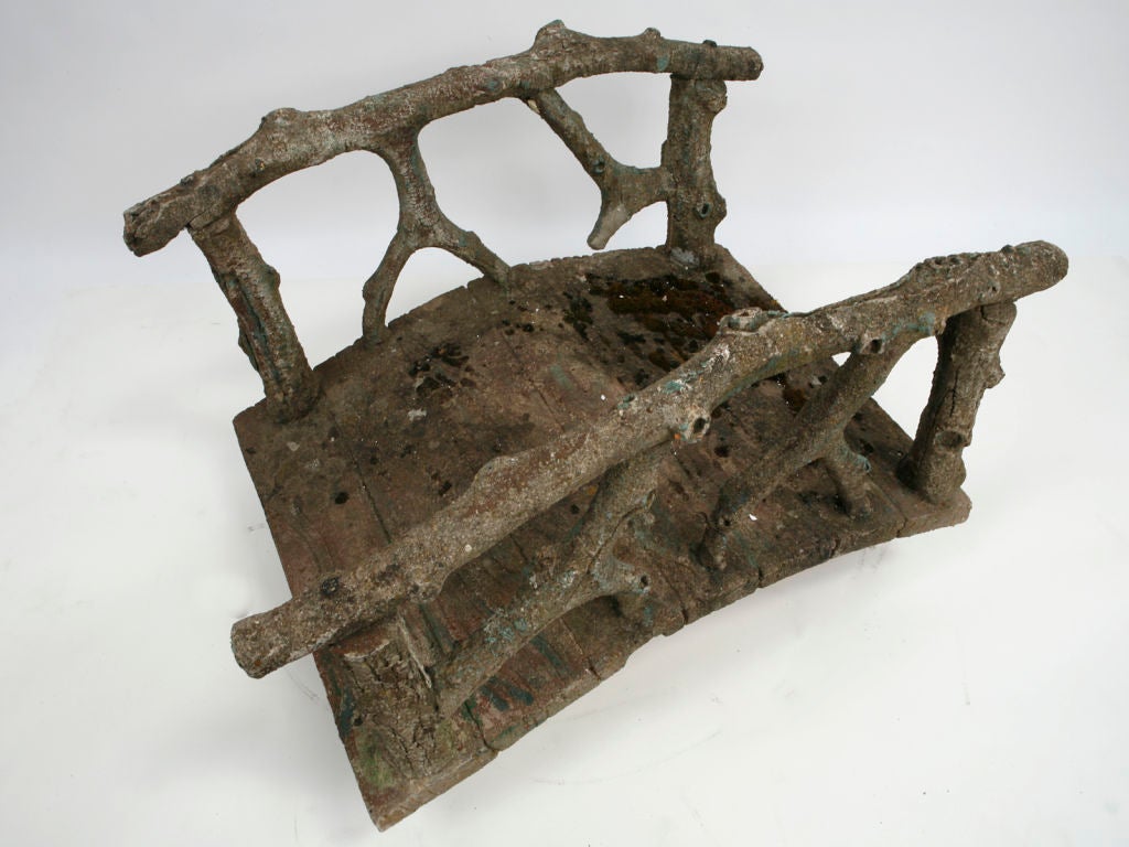 Faux Bois Bridge In Good Condition For Sale In Corona Del Mar, CA