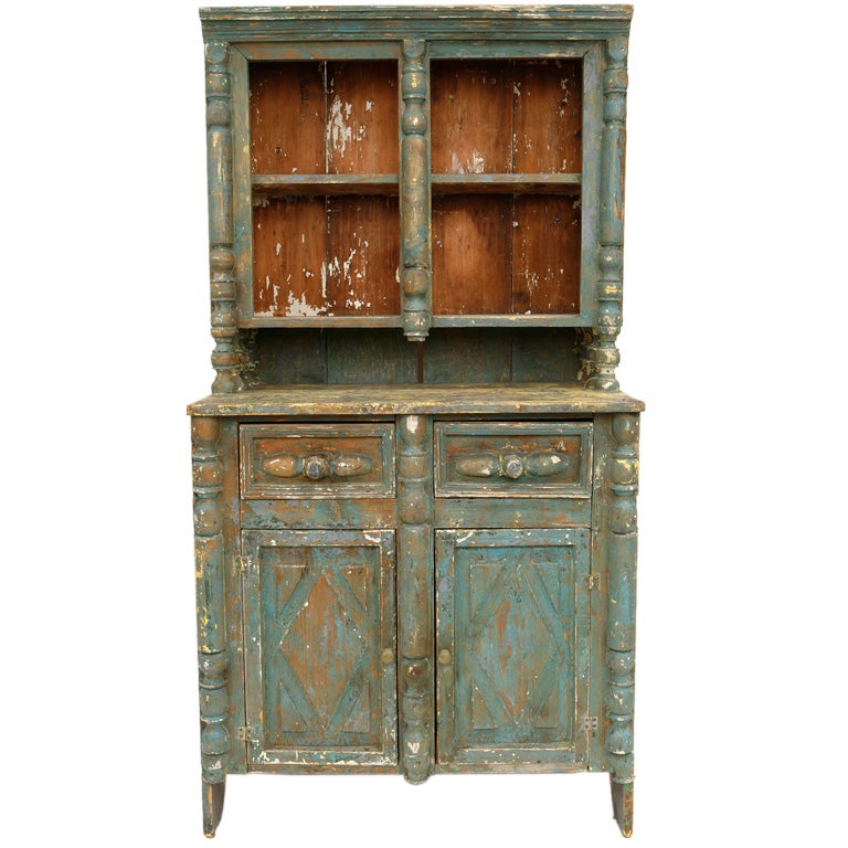 Painted Country Hutch For Sale