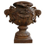 French Antique Iron Vase