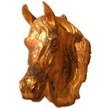 Gilt Zinc Horse Head