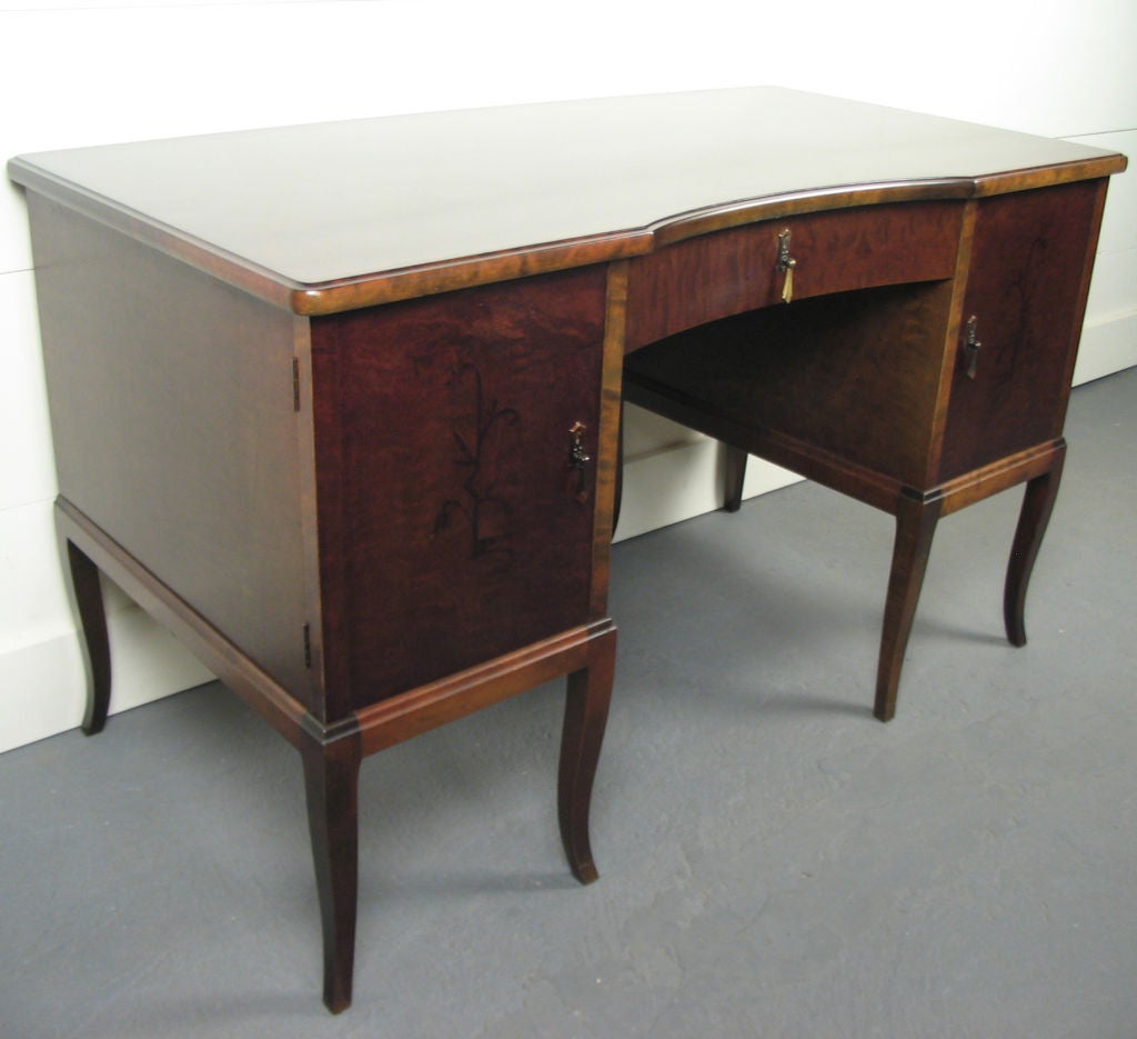 Neoclassical Revival Swedish Art Deco Neoclassical Inlaid Writing Desk