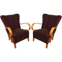 Pair of Swedish Art Moderne Arm Chairs