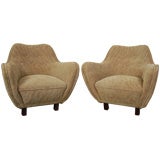 Vintage UPHOLSTERY SALE!  Pair of Swedish Art Moderne Arm Chairs