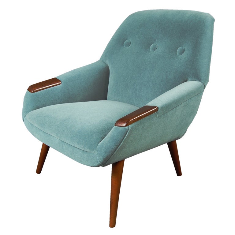 UPHOLSTERY SALE!  Swedish Mid-Century Modern Teak Armchair