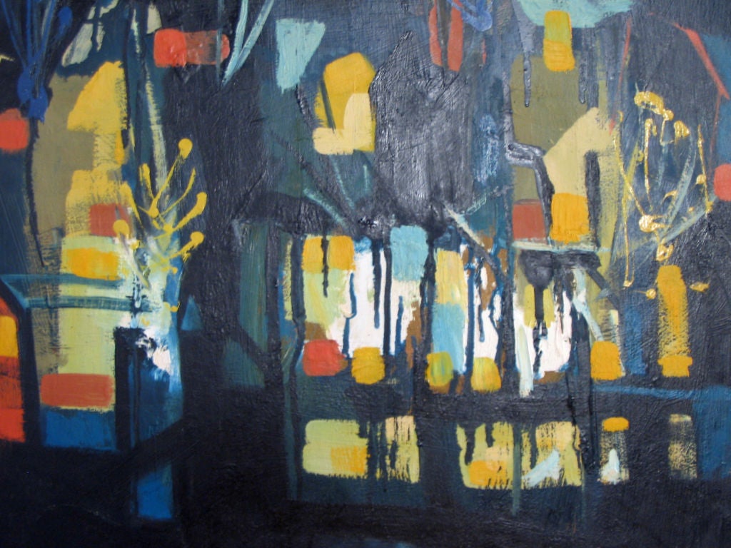 20th Century Abstact Painting by Louis Del Pizzo