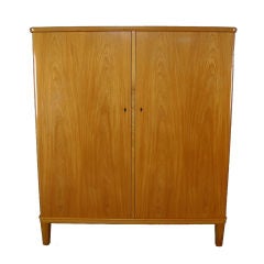 Swedish Art Moderne Elm Armoire Storage Cabinet 8