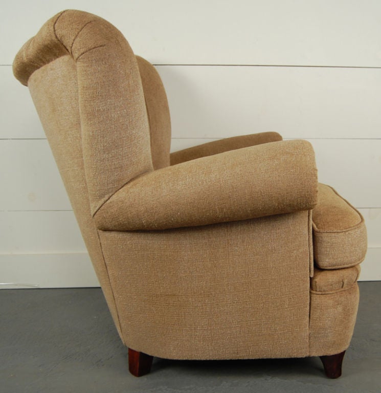 20th Century *SALE*  Swedish Art Moderne Tufted Club Arm Chair