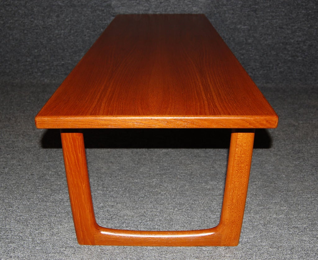 teak coffee table mid century